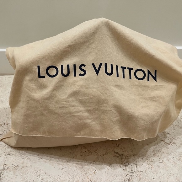 Louis Vuitton keepall 50 travel bag in ebene damier canvas and brown leather. - Picture 8 of 9